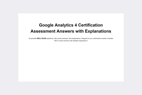 Google Analytics Certification Answers file demo preview